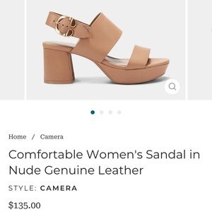 New never worn except to try on. Aerosoles Camera sandals 9.5m